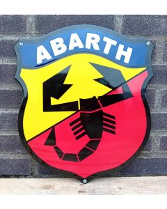 Emaille bord Abarth Schild