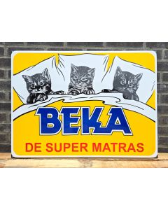 BEKA - DE SUPER MATRAS GROOT emaille bord