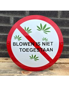 Blowen is niet toegestaan