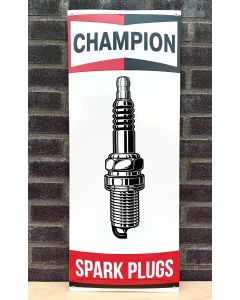 Champion spark plugs emaille bord