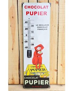 Nostalgische thermometer Chocolat Pupier XL