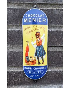 Emaille deurpost Chocolat Menier