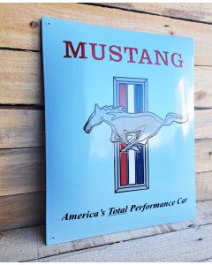 Mustang emaille blauw