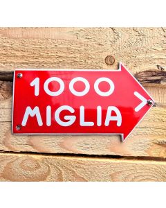 Emaille reclamebord 1000 Miglia