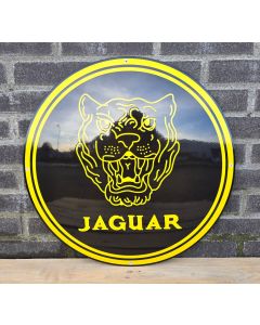 Jaguar emaille bord rond