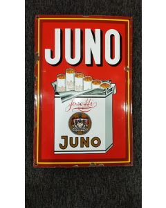Emaille reclame bord Juno
