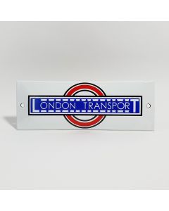 London transport wit emaille bord