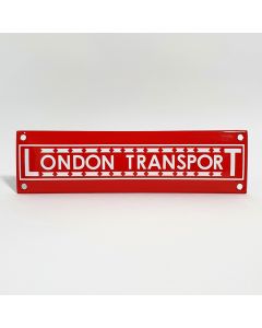 London transport rood emaille bord