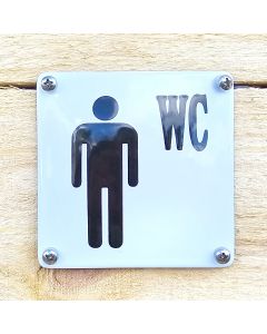 Toilettenschild-Emaille-Herren-WC-10x10cm