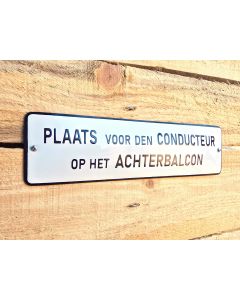 Plaats voor den Conducteur