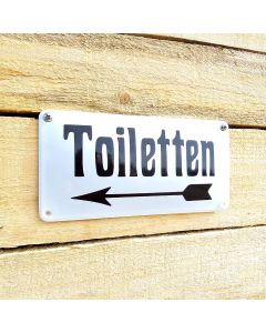 Toiletten "pijl naar links"