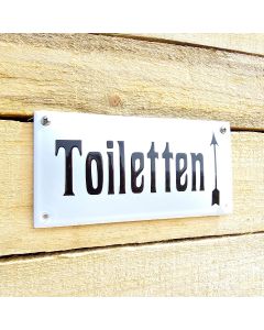 Toiletten "pijl omhoog"