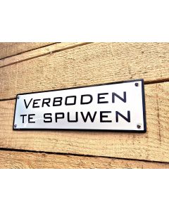 Verboden te spuwen