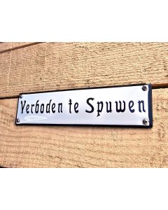 Verboden te spuwen