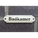 Naamplaatje Badkamer