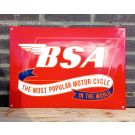 BSA motor cycles rood