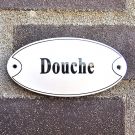 Naamplaatje Douche