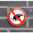 Honden poep verbodsbord