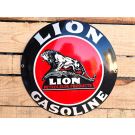 Lion Gasoline Petroleum Products - Gebold Emaille Bord