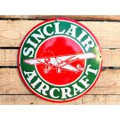 Sinclair Aircraft - Gebold Emaille Bord