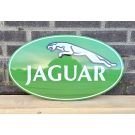 Jaguar emaille bord ovaal 