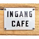 Emaille bordje Ingang Cafe