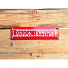 London transport rood emaille bord