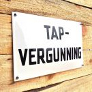 Horeca bord Tapvergunning