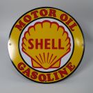 Shell vlak emaille bord